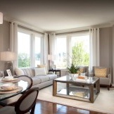 Vita gardiner i vardagsrummet - vacker design