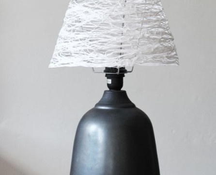 DIY lampshade: unang larawan