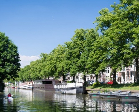 Casa flotante en los Países Bajos