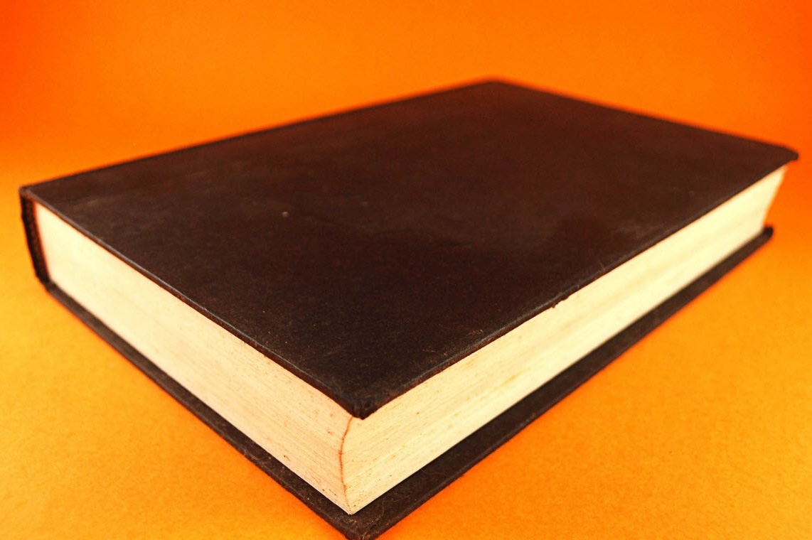 Black book with markup