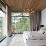 Sufit z naturalnego drewna