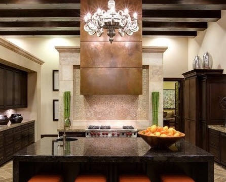 Kitchen in a luxury mansion