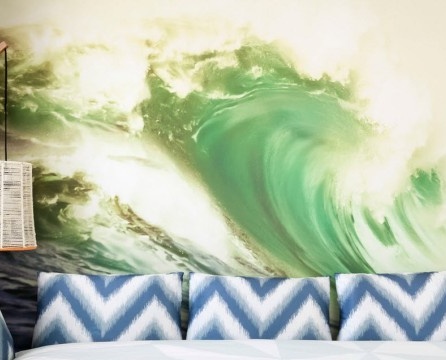 Wave mural