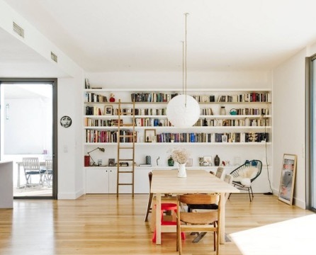 Landscape as an element of the home library interior