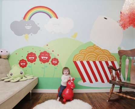 Lys design af børnenes værelse