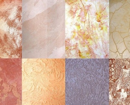 Types of decorative plaster