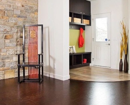 Cork floors: interior and design