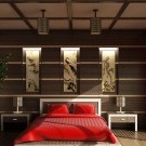 Camera da letto in stile giapponese