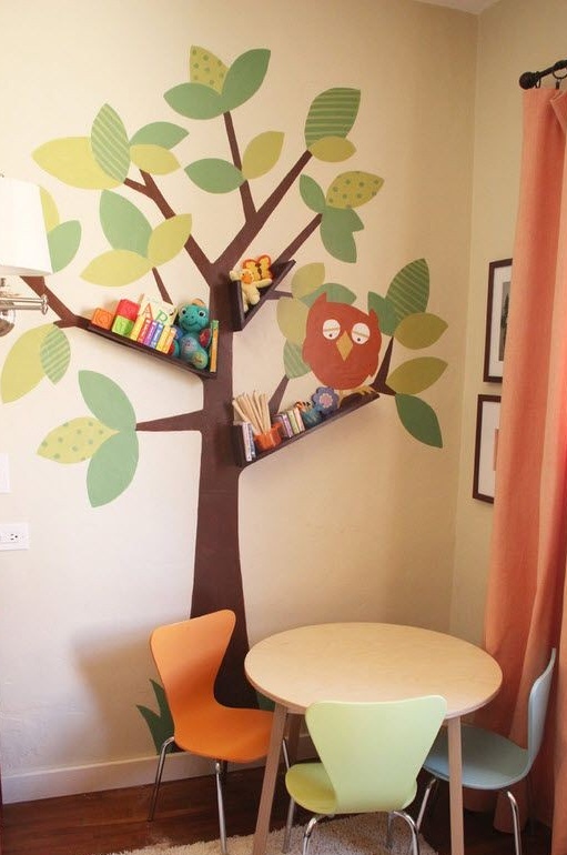 Table and chair in the nursery