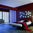 Foto ložnice v japonském stylu
