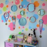 Many mirrors in the nursery