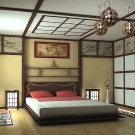 Intérieur de la chambre japonaise