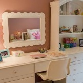 Mirror in the nursery in the photo