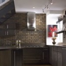 Clinker tiles in the kitchen