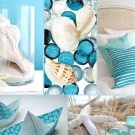 Turquoise color in a marine style.