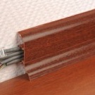 PVC baseboard in the interior photo