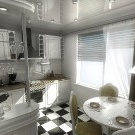 Idéer för att ordna ett kök i en liten lägenhet
