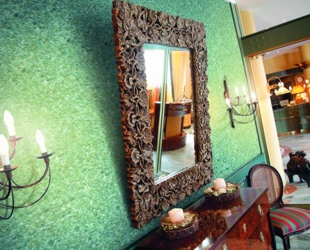 Liquid wallpaper sa interior: mga larawan at halimbawa