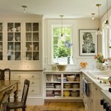 Beautiful kitchen in the photo