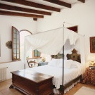 Sypialnia w stylu bungalowu