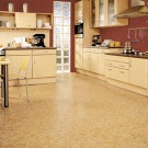 Korková podlaha v kuchyni foto