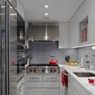 Interior de uma ideia de cozinha pequena
