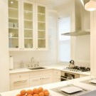 White small kitchen in the photo