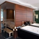 Ultramodernt hus med sauna