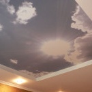Stretch ceiling sky