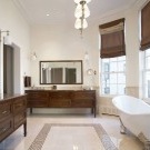 Le design de la salle de bain sur la photo