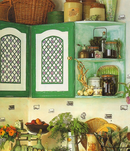Decoupage in the kitchen