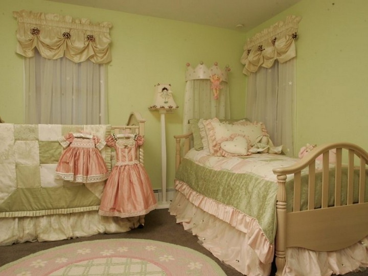 Room interior for two girls photo