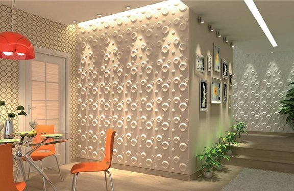 3D-paneler för väggar