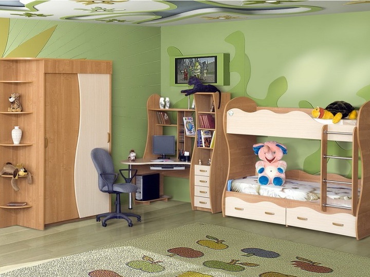 İki çocuklu çocuk odası