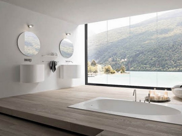 Baño minimalista