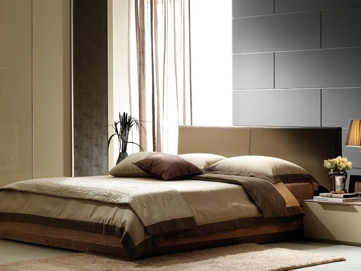 Yatak odası iç minimalizm fotoğraf