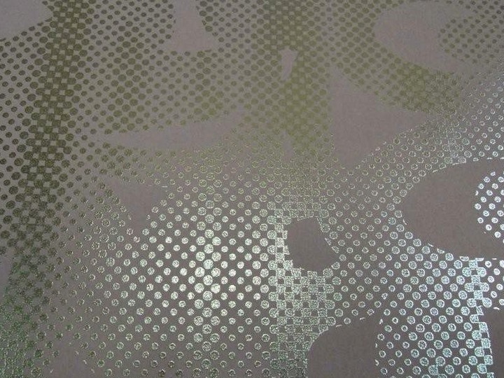 Metallic wallpaper appearance