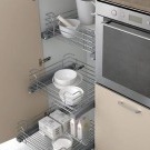 Funksjonelle møbler til kjøkkenet i Khrusjtsjov