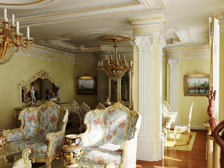 Interiér je barokový
