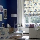 Modrá farba v interiéri