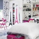 Habitación rosa para una niña
