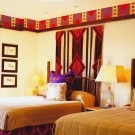 Dormitorio de estilo indio