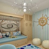 Camera da letto in stile nautico