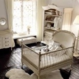Elegante diseño de habitación de bebé