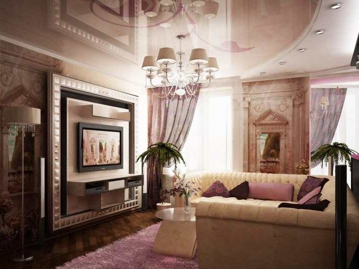 Art Deco dizajn obývacej izby