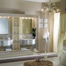 Art Deco interiérový dizajn kúpeľne