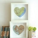 Kort laget av hjerter