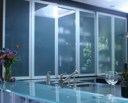 Kitchen decoration glass photo