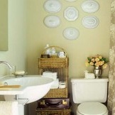 Oriģināla vannas istabas sienu apdare