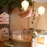 Guļamistabas izveidošana mazuļa fotoattēlam